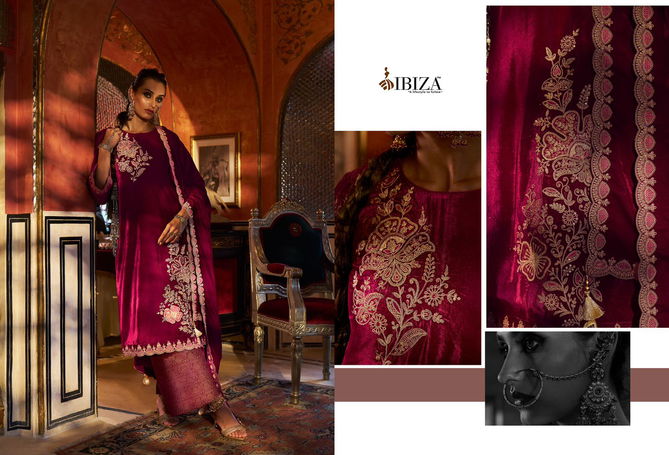 Spring Glory By Ibiza Velvet Embroidery Salwar Kameez Wholesale Shop In Surat